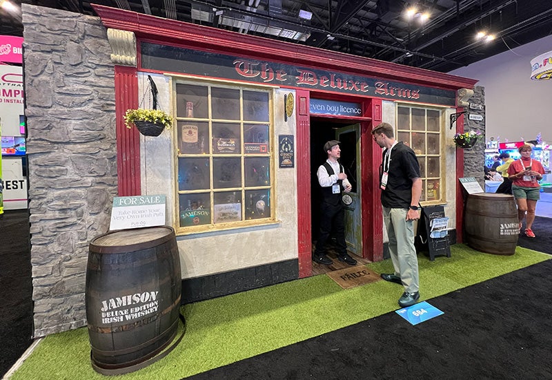 The Deluxe Group Irish pub booth
